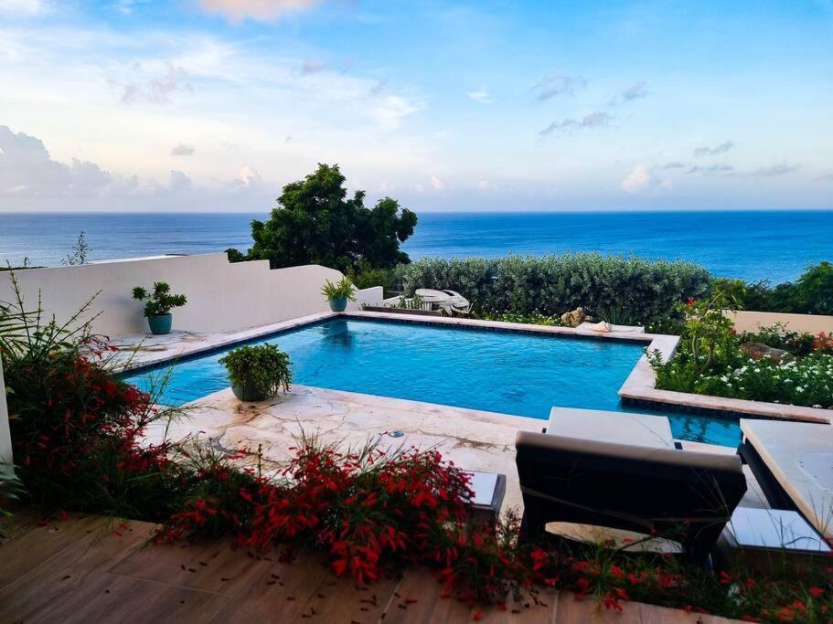 Villa With Pool And Sea View Fontein Экстерьер фото